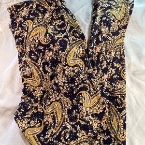 LuLaRoe Paisley Leggings TC